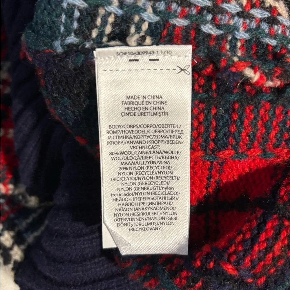 POLO RALPH LAUREN NWT
Wool-Blend Patchwork Plaid Sweater in Sz M - Picture 11 of 12